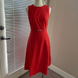 J. Crew A-line Midi Dress in Italian Stretch Wool